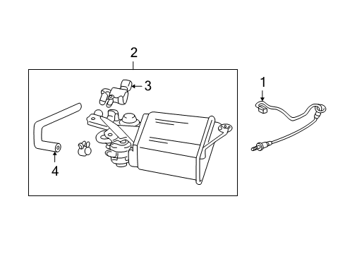 2003 Toyota Matrix Emission Components Diagram