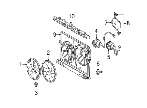 2012 Toyota Matrix Cooling Fan Diagram 2 - Thumbnail