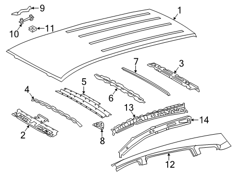2018 Toyota RAV4 Roof & Components Diagram 4 - Thumbnail