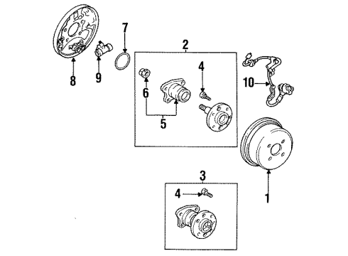 1996 Toyota Corolla Anti-Lock Brakes Diagram