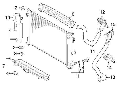 2024 Toyota Corolla Cross Cooling System Diagram