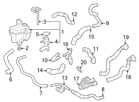 2025 Toyota Corolla Cross Hoses, Lines & Pipes Diagram