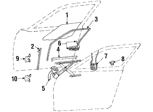 1987 Toyota Tercel Door Diagram
