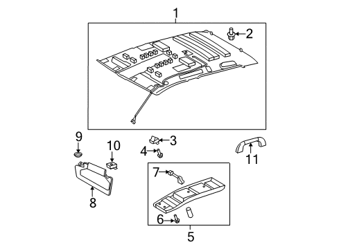 2010 Toyota Tundra Interior Trim - Cab Diagram 4 - Thumbnail