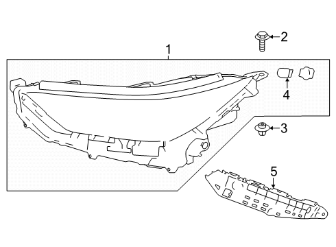 2025 Toyota Grand Highlander Bulbs Diagram