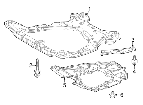 2025 Toyota Grand Highlander Front Suspension Diagram