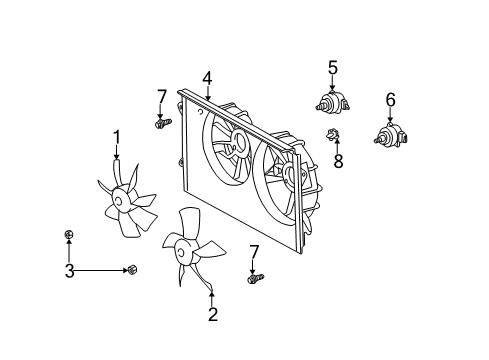 2002 Toyota Camry Cooling Fan Diagram 2 - Thumbnail
