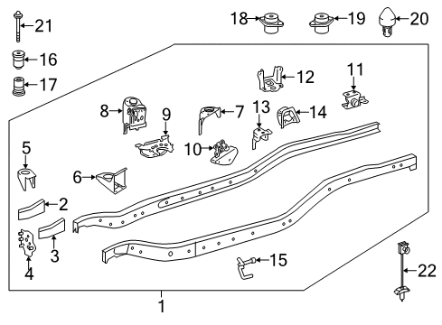 2020 Toyota Tundra Frame & Components Diagram