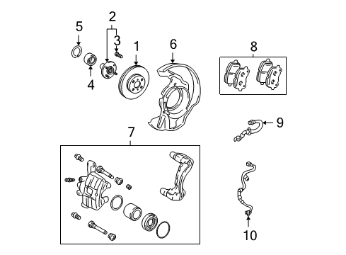 2003 Toyota Matrix Anti-Lock Brakes Diagram