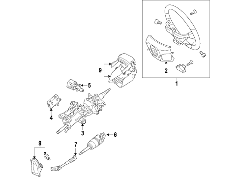 2014 Toyota Land Cruiser Steering Column Diagram