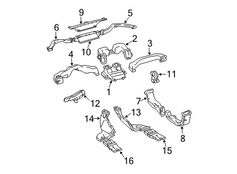 2007 Toyota 4Runner Ducts Diagram