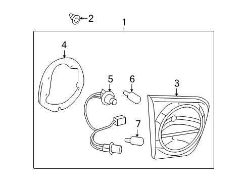 2019 Toyota Sequoia Backup Lamps Diagram