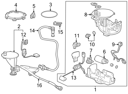 2022 Toyota Camry Senders Diagram