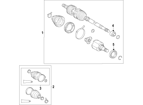 2012 Toyota Prius C Front Axle Diagram