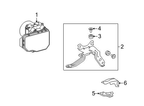2009 Toyota Matrix ABS Components Diagram 2 - Thumbnail