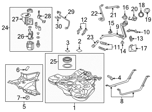 2018 Toyota Corolla iM Fuel Supply Diagram