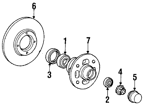 1987 Toyota Corolla Wheels Diagram