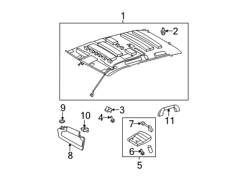 2010 Toyota Tundra Interior Trim - Cab Diagram 3 - Thumbnail