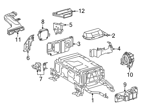2016 Toyota Prius C Battery Assembly, Hev Su Diagram for G9510-52032