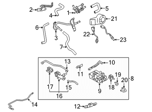 2025 Toyota Tundra Emission Components Diagram