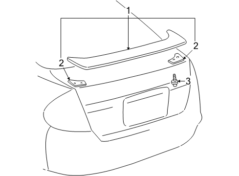 2002 Toyota Prius Rear Spoiler Diagram