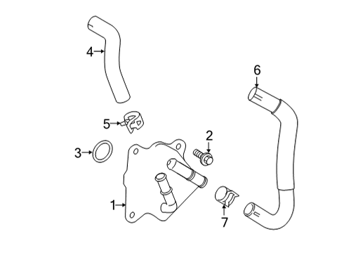 2024 Toyota Venza Engine Oil Cooler Diagram