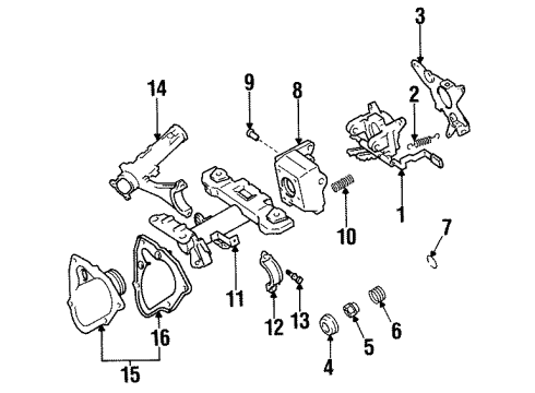 1996 Toyota Avalon Housing & Components Diagram
