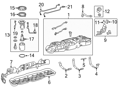 2020 Toyota Tundra Fuel System Components Diagram