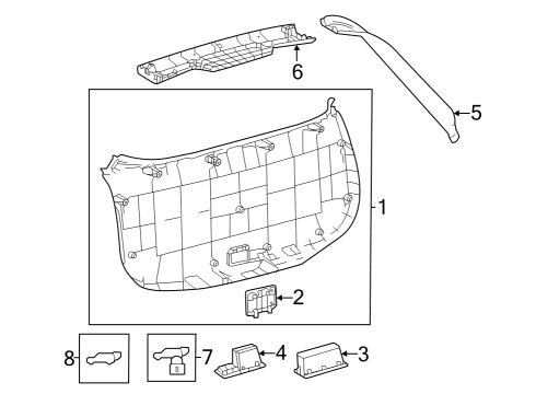 2025 Toyota bZ4X Lift Gate Diagram