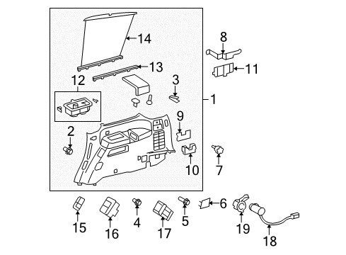 2018 Toyota Sequoia Power Seats Diagram