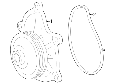 2025 Toyota Crown Water Pump Diagram