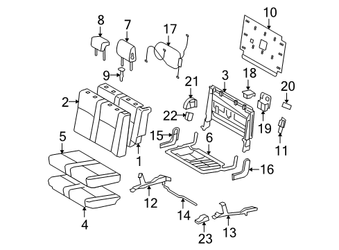 2019 Toyota Sequoia Third Row Seats Diagram