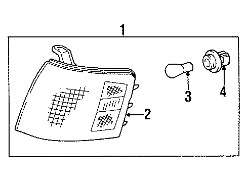 1996 Toyota Tercel Signal Lamps Diagram