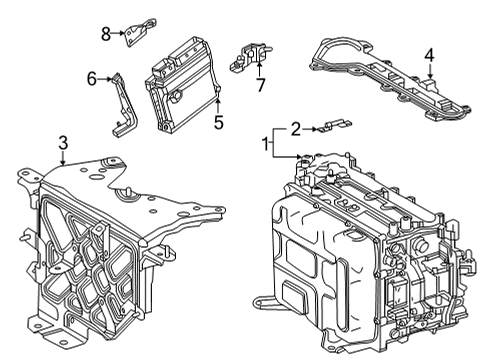 2017 Toyota Mirai Electrical Components Diagram