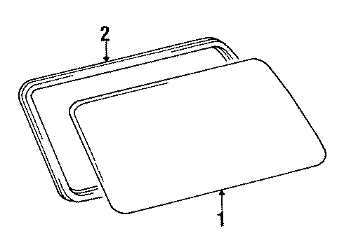 1997 Toyota Land Cruiser Glass & Hardware - Quarter Panel Diagram