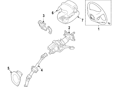 2010 Toyota Avalon Steering Column Diagram