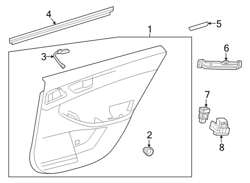 2023 Toyota Crown Rear Door Diagram
