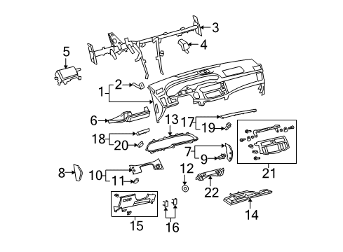 2010 Toyota Avalon Instrument Panel Diagram