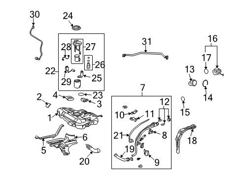 2011 Toyota Matrix Fuel Supply Diagram