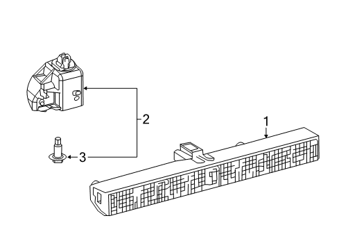 2018 Toyota Corolla iM High Mount Lamps Diagram