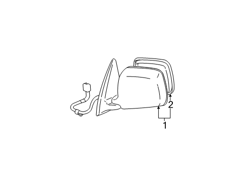 2003 Toyota Highlander Outside Mirrors Diagram