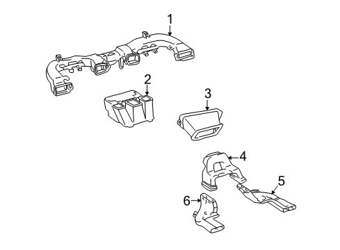 2003 Toyota Prius Ducts Diagram