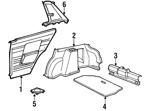 1988 Toyota Corolla Wheel Cover Diagram for 64770-12060