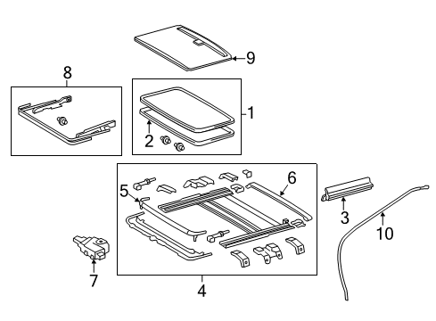 2017 Toyota Camry Sunroof Diagram