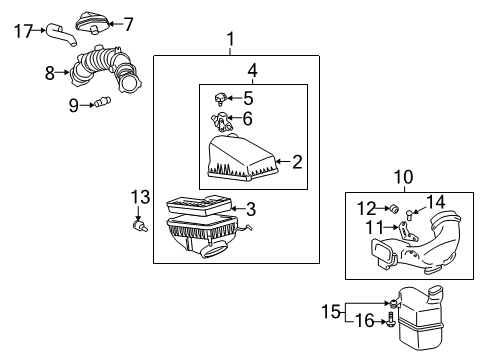2003 Toyota Solara Air Intake Diagram