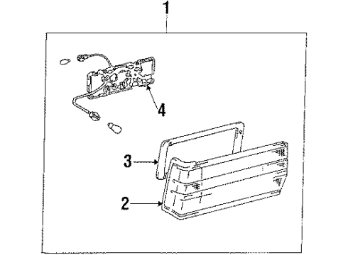 1986 Toyota Camry Tail Lamps Diagram