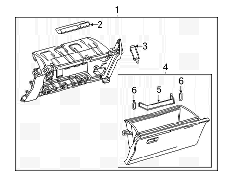 2020 Toyota Mirai Glove Box Diagram