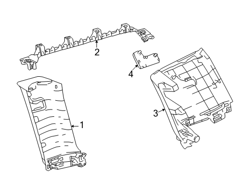 2025 Toyota Land Cruiser Interior Trim - Quarter Panels Diagram
