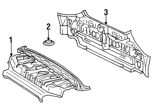1996 Toyota Avalon Rear Body Diagram