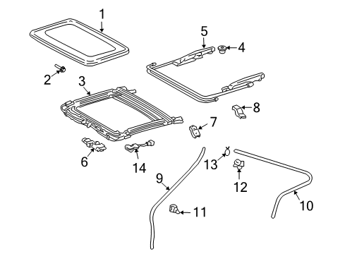 2004 Toyota Celica Sunroof Diagram